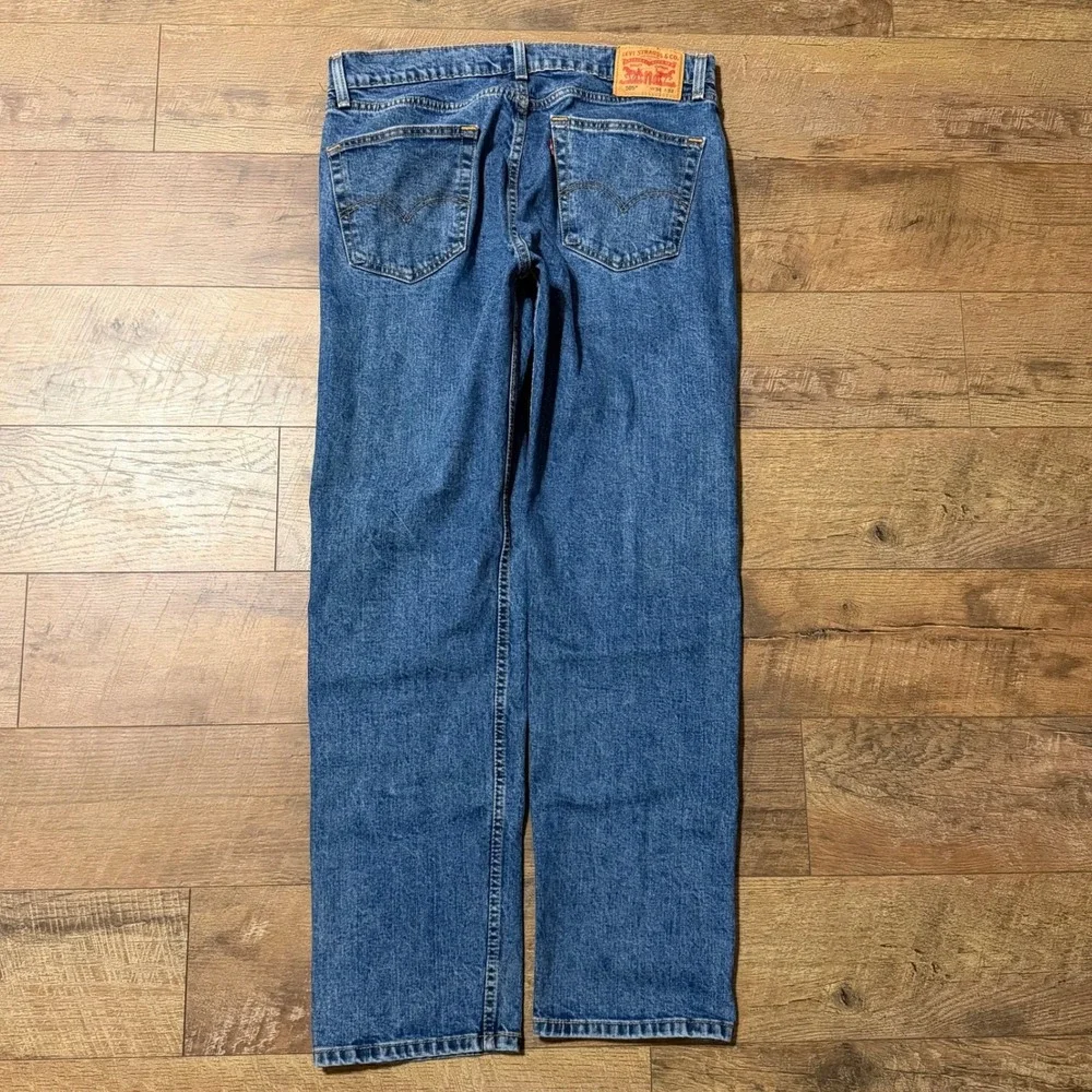 Levis 505 Regular Fit Straight Leg Mens‎ Blue Denim Jeans W34 L32 Medium Wash